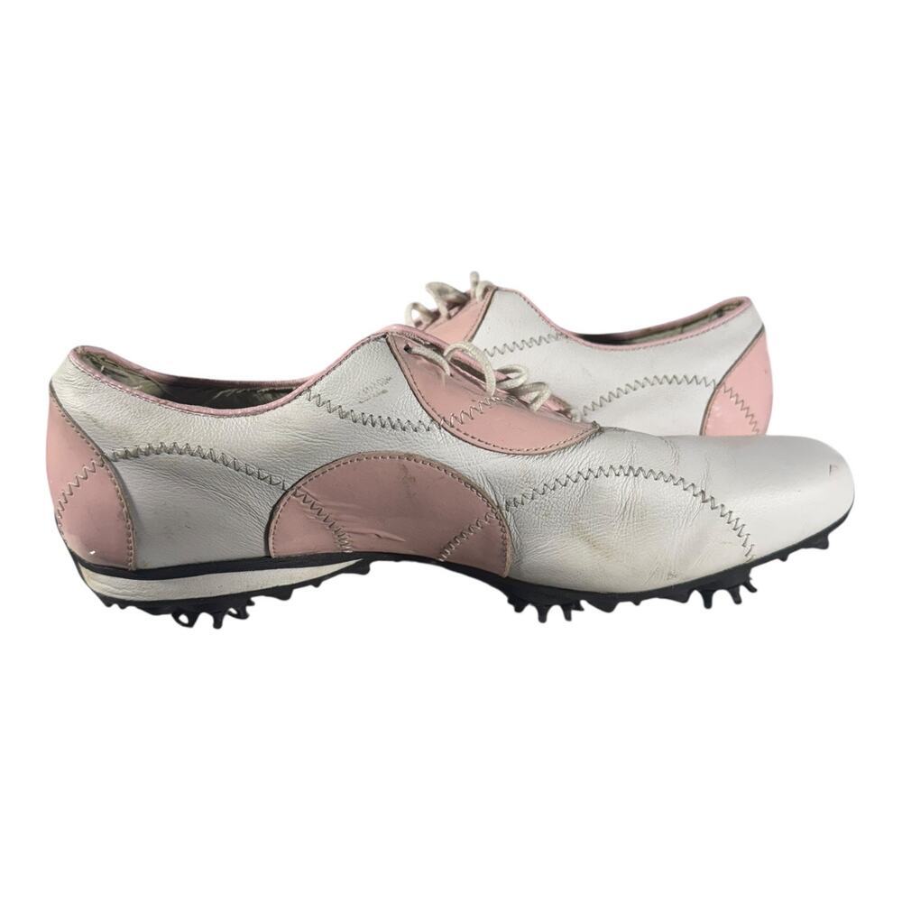 FootJoy LoPro Collection Women's Leather Golf Shoes White Pink Size 10M - Picture 8 of 9